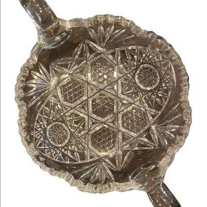 Vintage design- Double handled cut glass